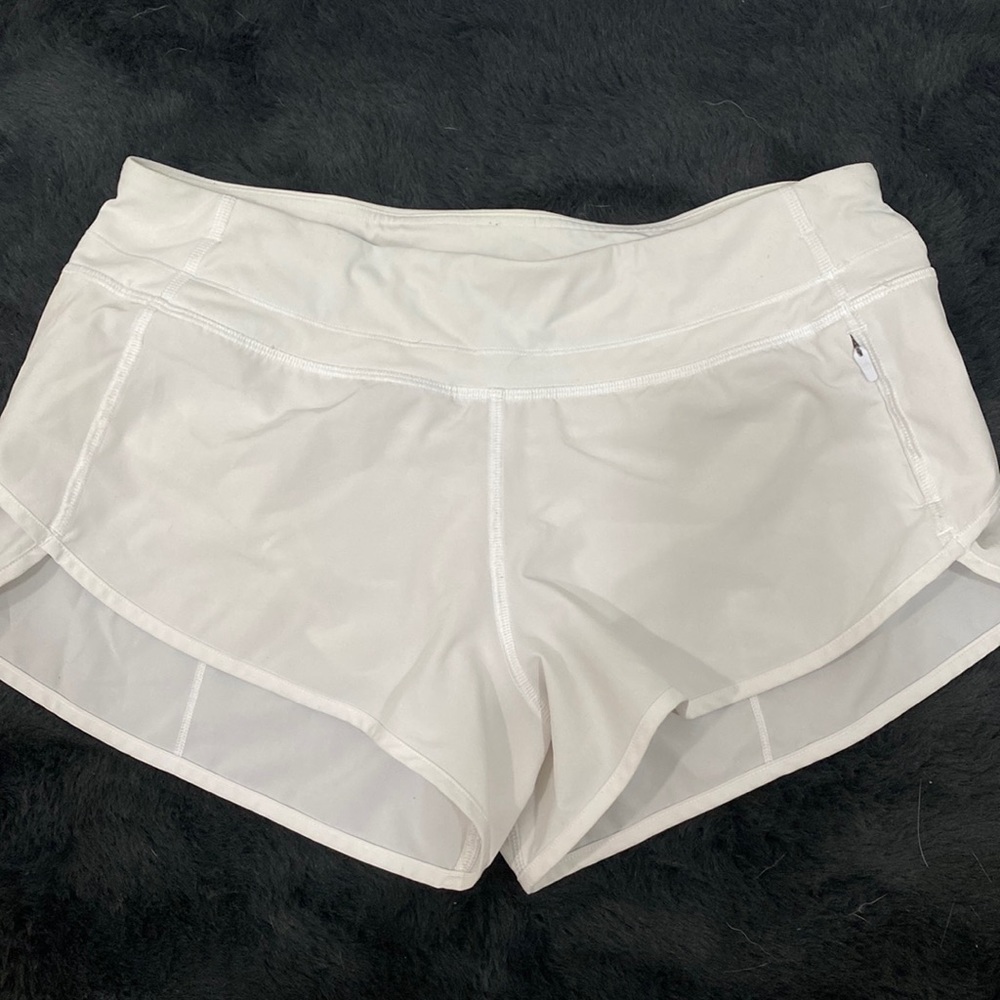 White Running Shorts